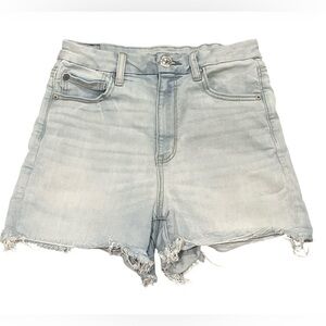 American Eagle Curvy Hi-Rise Light Blue Denim Women Shorts Size 8